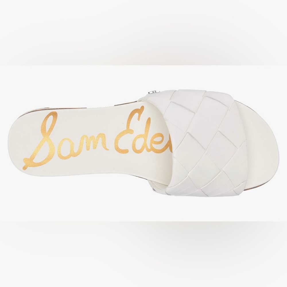 Sam Edelman, Adaley Platform Slide Sandal, White, Size 10